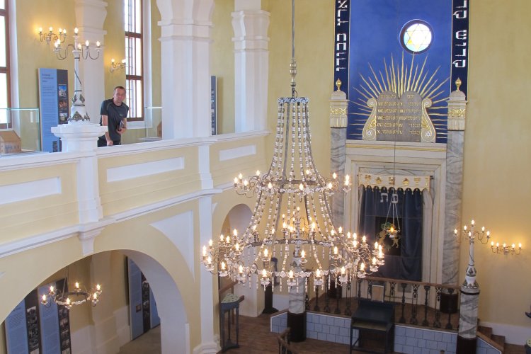 Interior of the synagogue