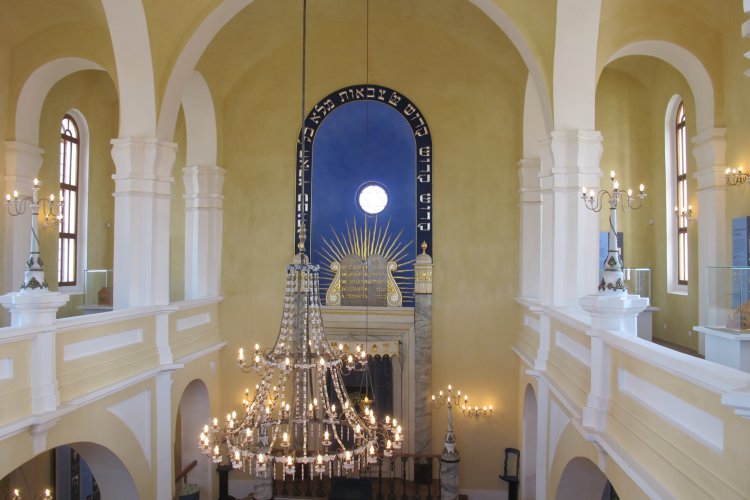 Interior of the synagogue
