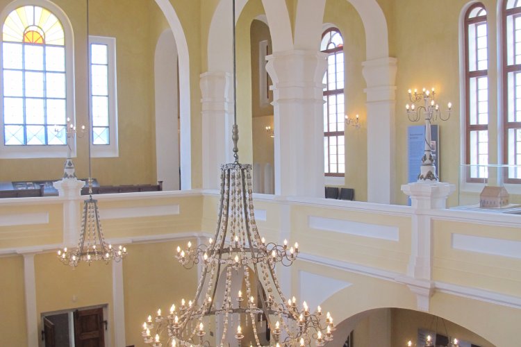 Interior of the synagogue