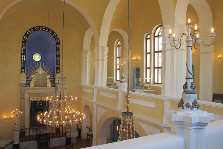 Interior of the synagogue