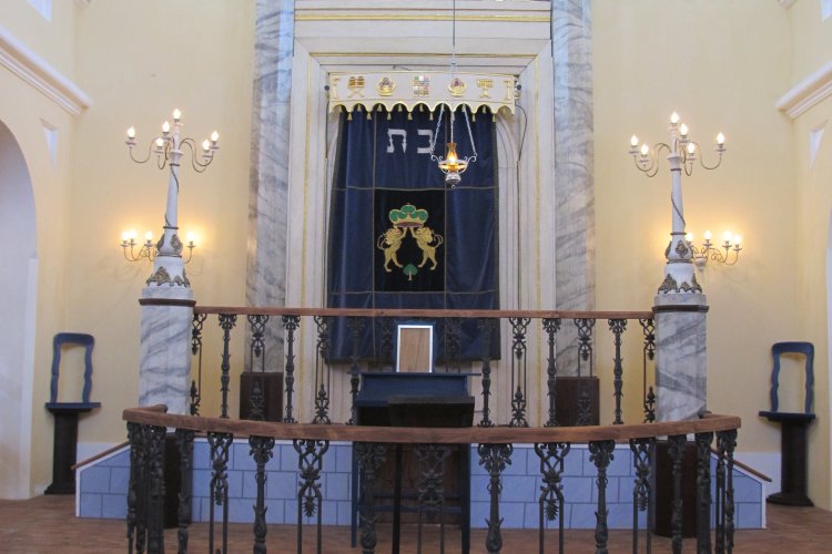 Interior of the synagogue
