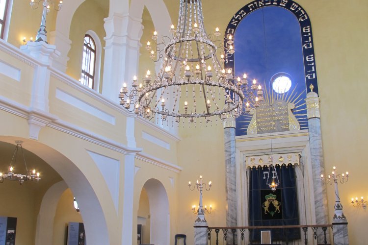 Interior of the synagogue