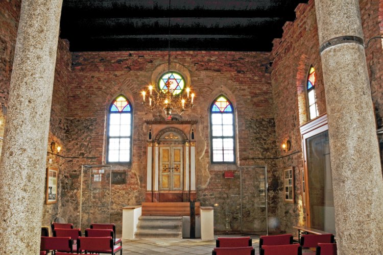Interior of the synagogue
